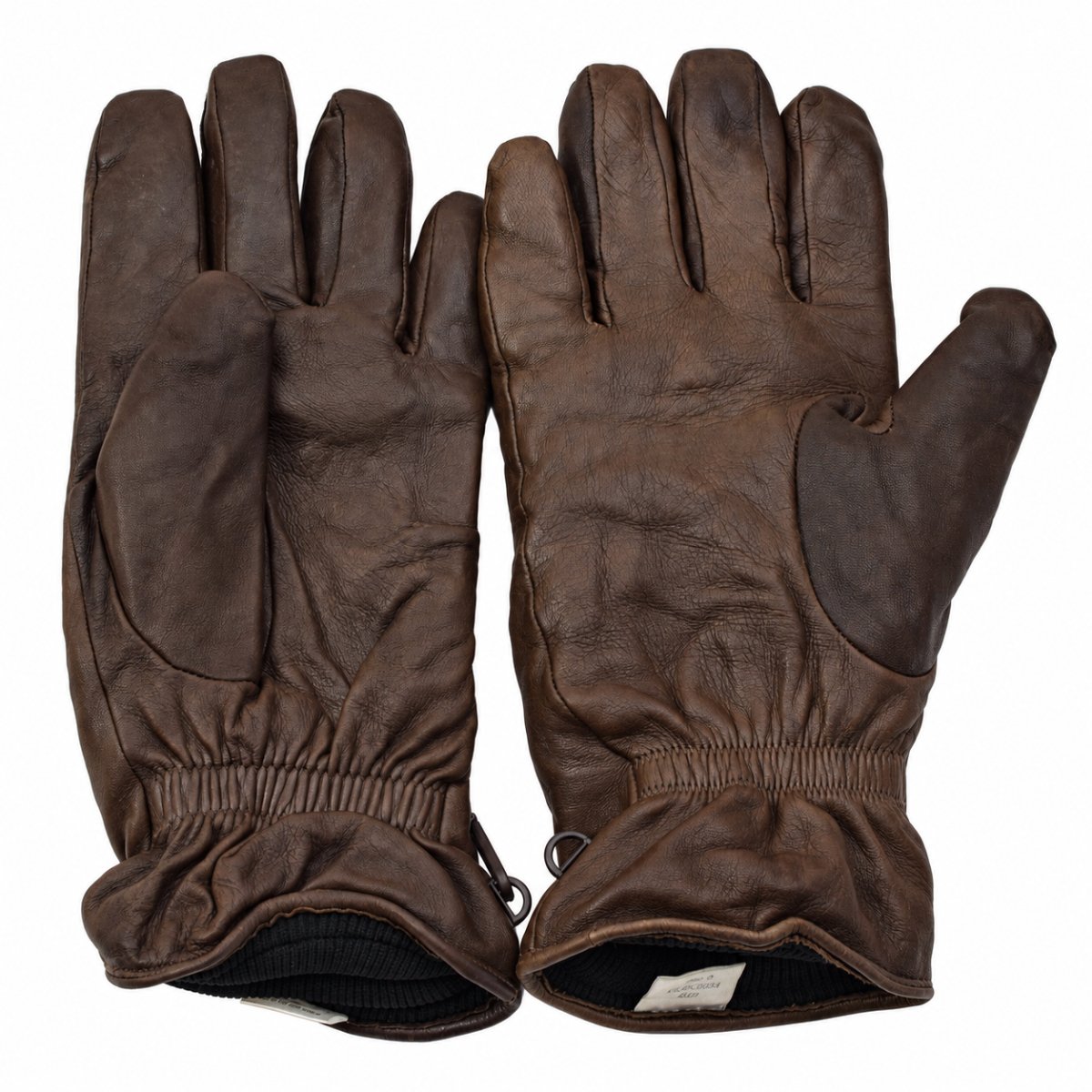 Guantes de cuero militares británicos originales MK II Forro de combate Marrón