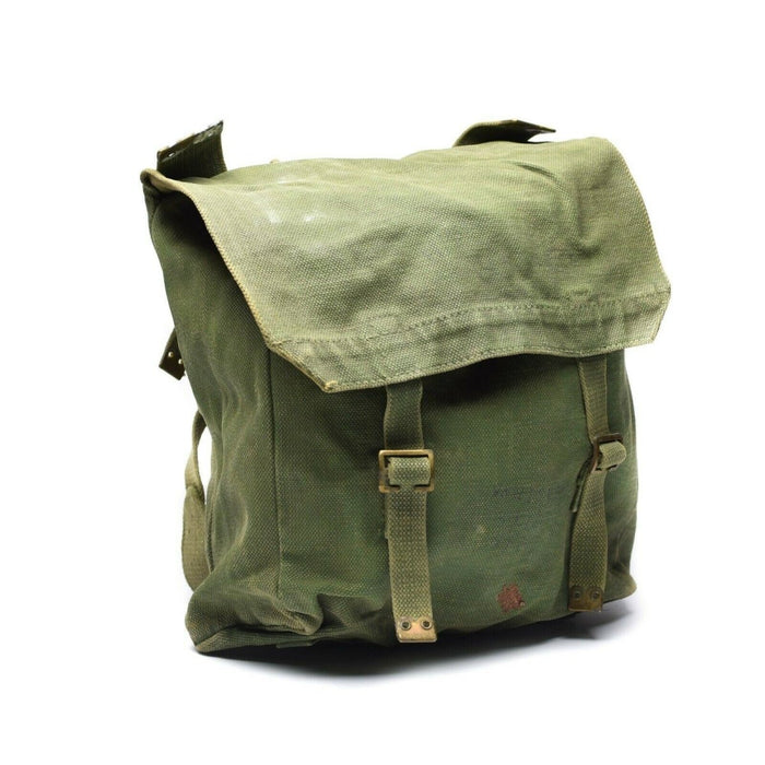 Mochila De Lona Original Militar Británica M37 Bolsa Lateral Grande Oliva - GoMilitar