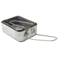 Original británico Militar Mess Tins Placa de senderismo de aluminio Camping Outdoor Pan