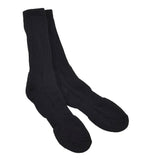 Calcetines militares británicos originales de longitud media, lana de invierno, suela de rizo, negro
