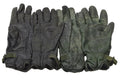 Guantes de cuero de Mk II originales británicos forrados con la mano de la mano verde oscuro