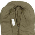 Saqueo de compresión de sacos de dormir militar británico original comodidad -15 ° C oliva
