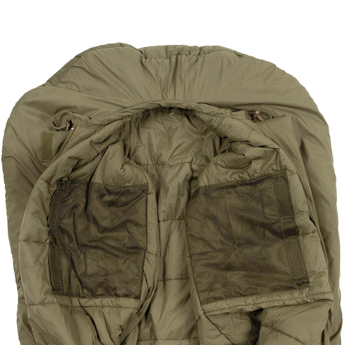 Saqueo de compresión de sacos de dormir militar británico original comodidad -15 ° C oliva