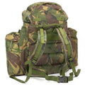 Mochila táctica británica original bosque camuflaje 90 litros laterales
