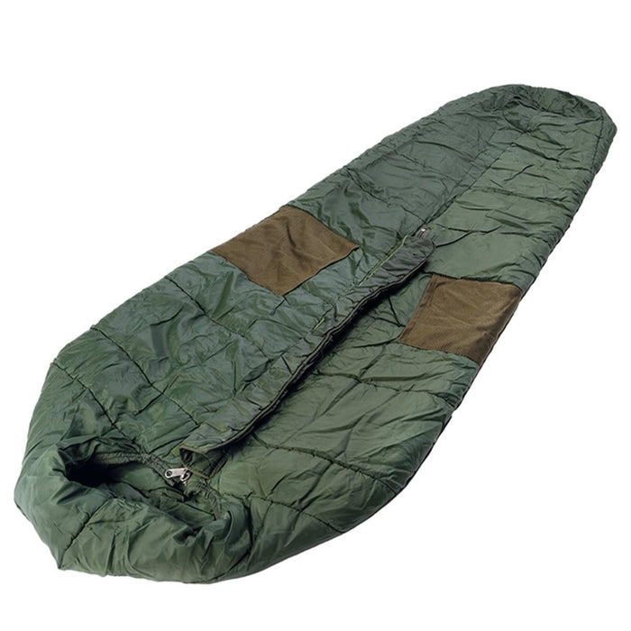 Saco de dormir de invierno militar británico original grande de peso medio verde oliva - GoMilitar
