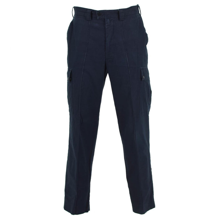 Pantalones de policía británicos originales pantalones de uniforme duraderos ripstop azules excedentes - GoMilitar