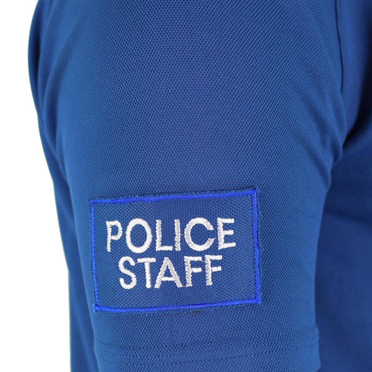 Camiseta de la policía británica original Material transpirable Azul Buardia frontal Camisa de protección