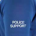 Camiseta de la policía británica original Material transpirable Azul Buardia frontal Camisa de protección