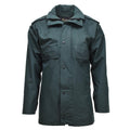 Uniforme de policía británico original Anorak impermeabilizan el impermeable verde sin forro verde