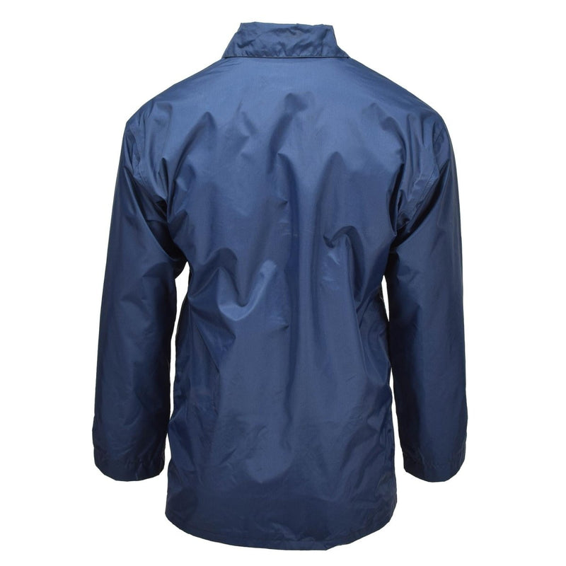 Chaqueta británica de la RAF original impermeable mal tiempo parka forrada impermeable azul