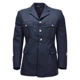 Chaqueta de vestir original del desfile militar de la RAF británica, azul marino formal vintage