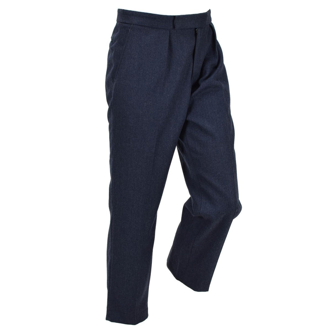 Pantalones de vestir originales de la RAF británica No. 1 con pierna recta y cremallera Fly Parade Blue