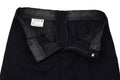 Pantalones de vestir de lana para hombre No.1B de la Marina Real Británica original, negro formal