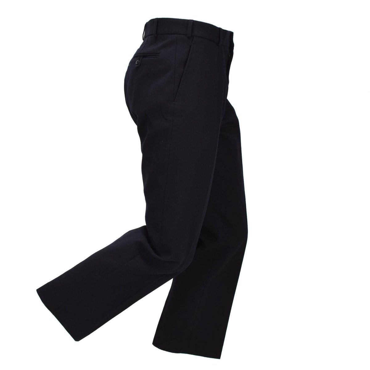 Pantalones de vestir de lana para hombre No.1B de la Marina Real Británica original, negro formal