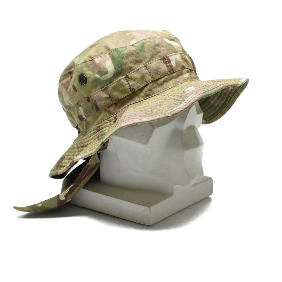 Sombrero de camuflaje táctico británico original MTP Boonie Cap with Neck Slap Summer Sombrero
