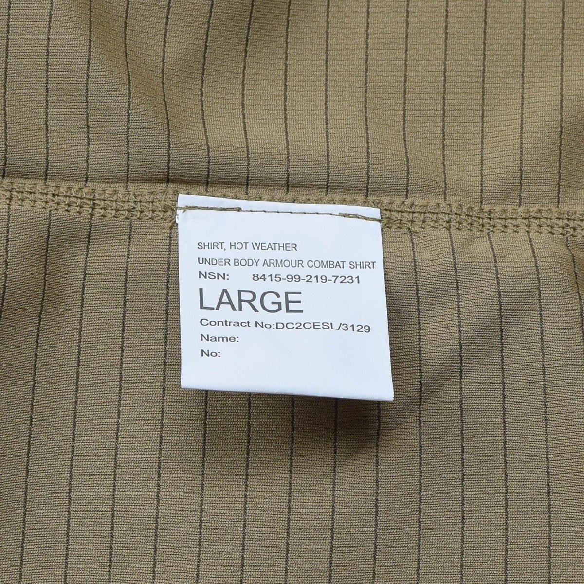 British British Under Body Shirt Ubac Desert Camo Problema militar nuevo