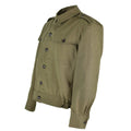 Tropas de campo del ejército búlgaro original lienzo Ike chaqueta OD Procidente militar