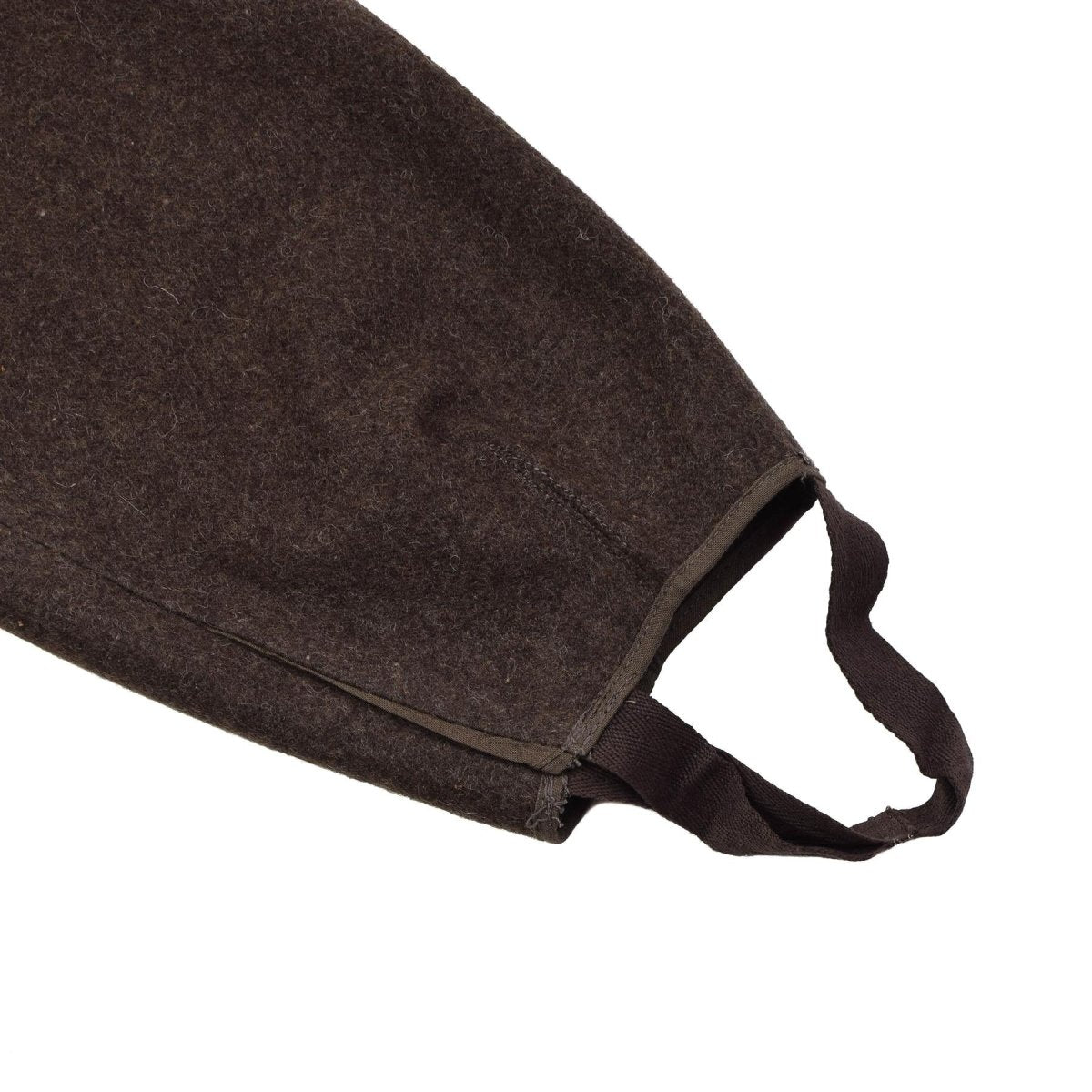 Pantalón original de uniforme de lana del ejército búlgaro, excedente sin usar, marrón oscuro