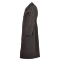 Lana militar búlgara original de lana larga capa vintage de invierno gris formal