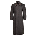 Lana militar búlgara original de lana larga capa vintage de invierno gris formal