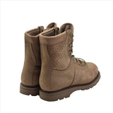 Botas de combate de cuero originales del ejército canadiense excedente militar transpirable marrón