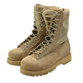 Botas de combate STC originales del ejército canadiense, cuero de gamuza, excedente militar, marrón