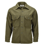 Chaqueta de campo de lana del ejército canadiense original Vintage excedente militar oliva
