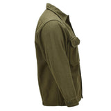 Chaqueta de campo de lana del ejército canadiense original Vintage excedente militar oliva