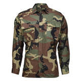 Camisa de número militar croata original Cotton Bdu Woodland Camo Ejército Exclamación Nuevo