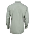 Camisa de vestir del ejército checo original oliva oliva botón de manga larga arriba excedente militar nuevo