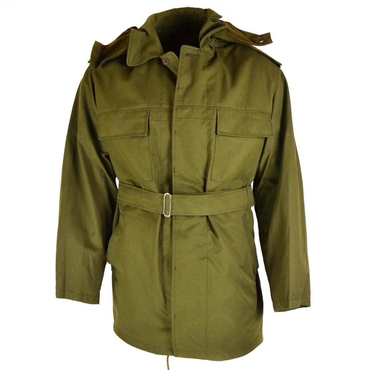 Original Check Army Field Parka M85 Ejército Problema de invierno encapuchado W Jacket W Lining Nuevo