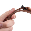 Original Czech Army leather double buckle utility strap brown military surplus - GoMilitar