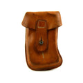 Original ejército checo Skorpion revista bolsa excedente militar cuero marrón