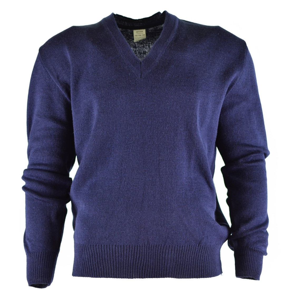 Sétero original del ejército checo Jumper lana azul de lana en V excedente militar nuevo
