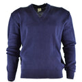 Sétero original del ejército checo Jumper lana azul de lana en V excedente militar nuevo