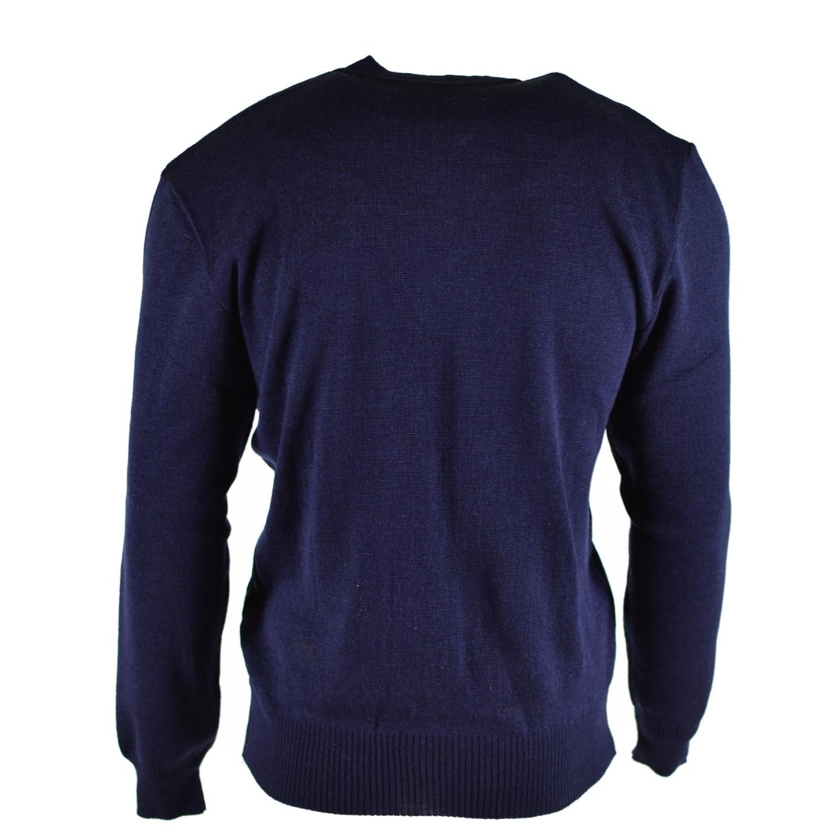 Sétero original del ejército checo Jumper lana azul de lana en V excedente militar nuevo