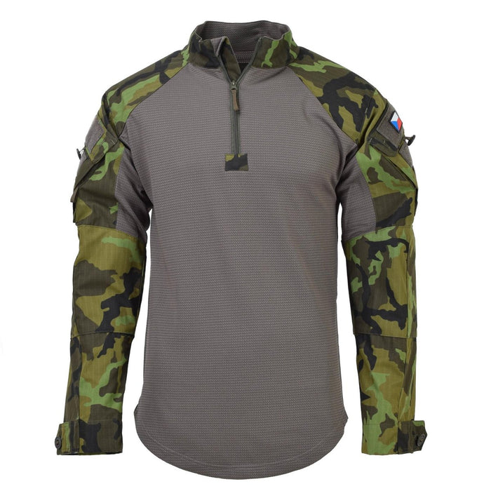 Camisas de combate tácticas originales del ejército checo ubac woodland camo manga larga NUEVO - GoMilitar