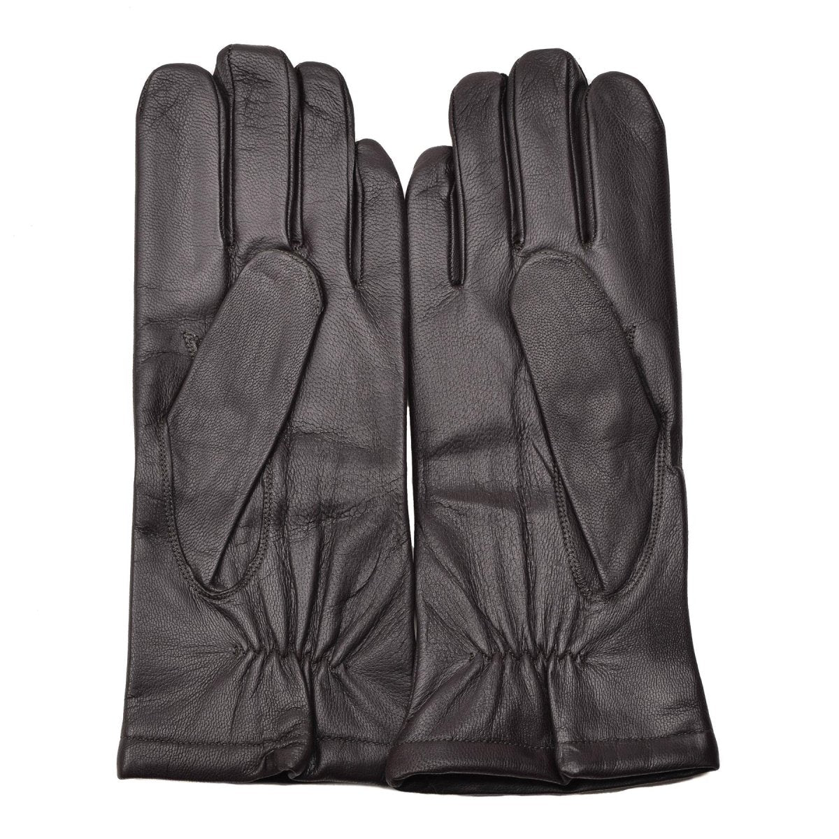 Guantes de cuero de color marrón frío y cálido del ejército checo original