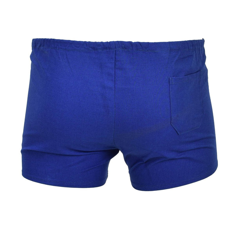 Original Czech military blue short sports shorts men elasticated waist NEW - GoMilitar