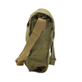 Bolsita de hombro de máscara de gas militar checa original lienzo verde