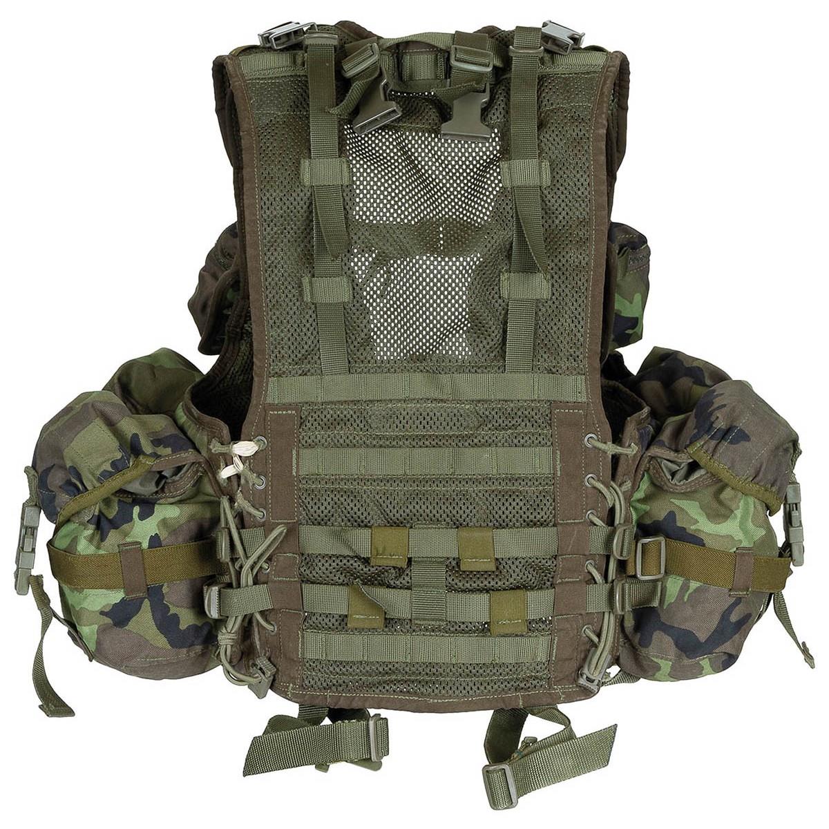 Chaleco táctico militar checo original sistema de carga de combate M95 Camo