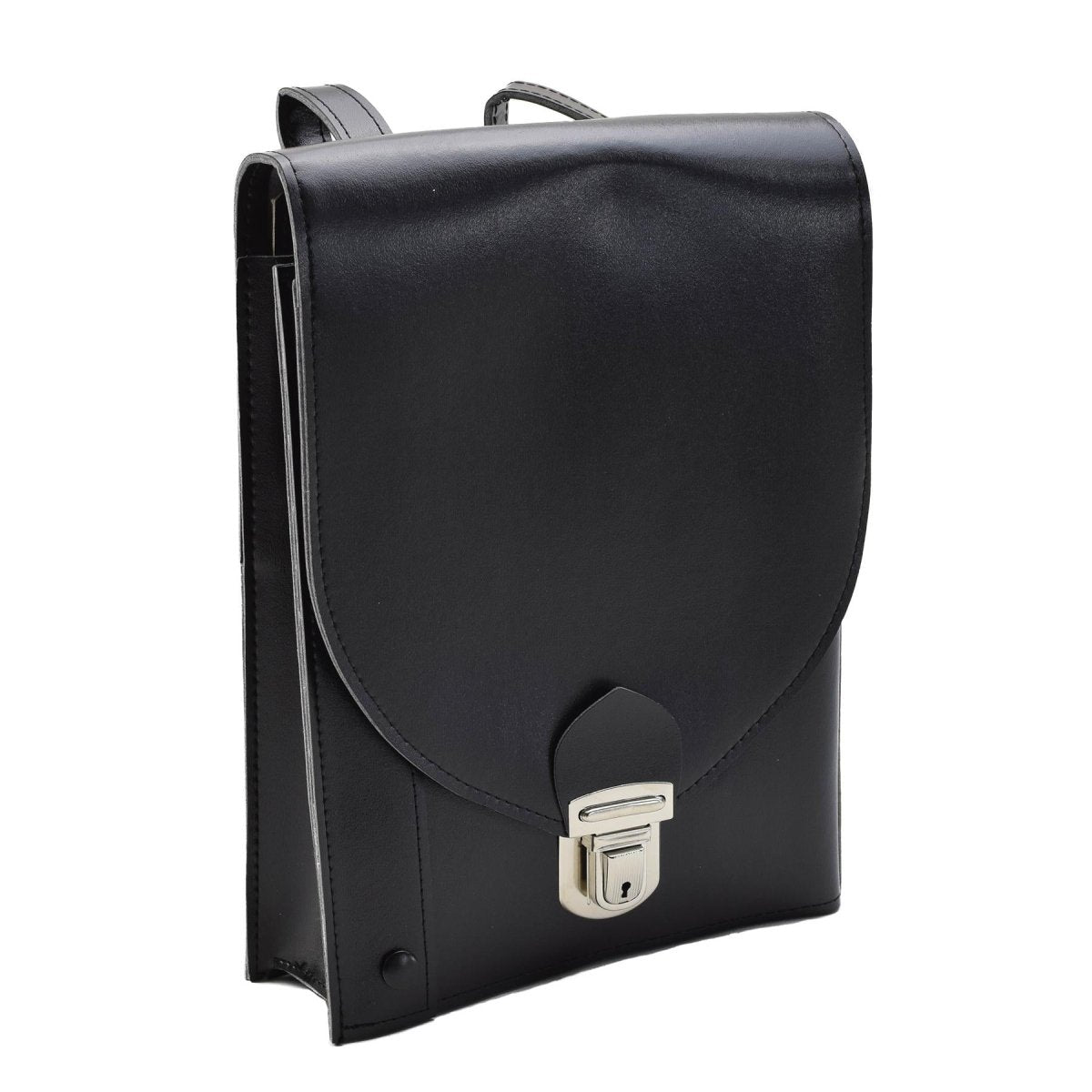 Bolso bandolera original de la policía checoslovaca para documentos de piel sintética negro