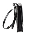 Bolso bandolera original de la policía checoslovaca para documentos de piel sintética negro