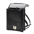 Bolso bandolera original de la policía checoslovaca para documentos de piel sintética negro