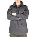 Chaqueta de combate del ejército danés original M71 Dinamarca Militar Grey Field Excedente
