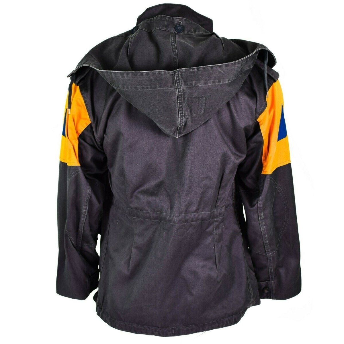 Chaqueta de combate del ejército danés original M84 Dinamarca de defensa civil Gray Field Excedente