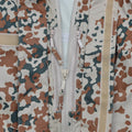 Chaqueta de lluvia del ejército danés original impermeable M84 Desert Camo Tactical Hood Nuevo