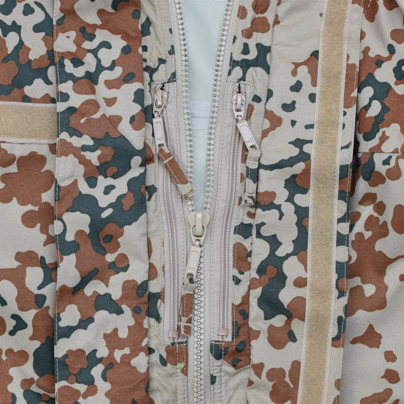 Chaqueta de lluvia del ejército danés original impermeable M84 Desert Camo Tactical Hood Nuevo