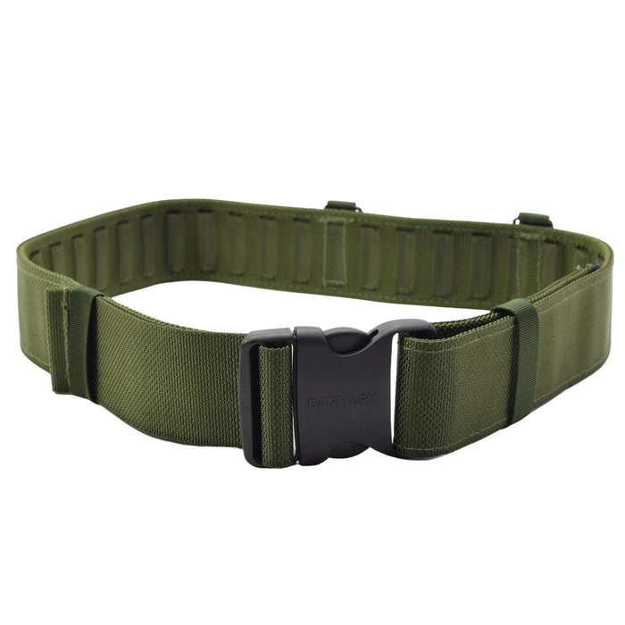 Cinturón táctico original del ejército danés combate de campo ajustable color oliva NUEVO - GoMilitar