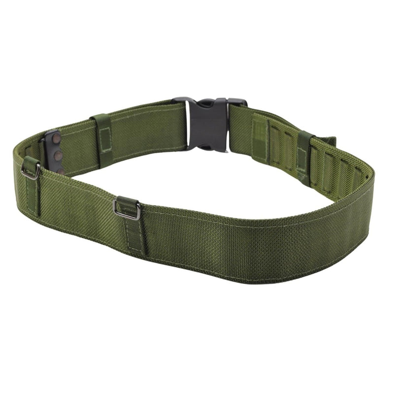 Original Danish army tactical belt olive adjustable field webbing combat NEW - GoMilitar
